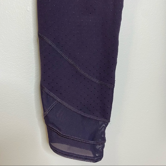 Lululemon Emerge Renewed Crop Purple Mesh Luon - Picture 7 of 10